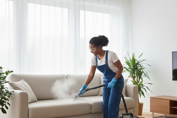 Professional upholstery cleaning